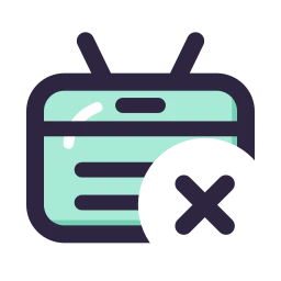 Name tag x icon, Lineal style