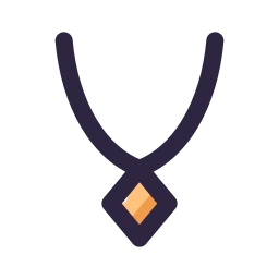 Necklace icon, Lineal style