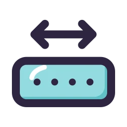 Network switch icon, Lineal style