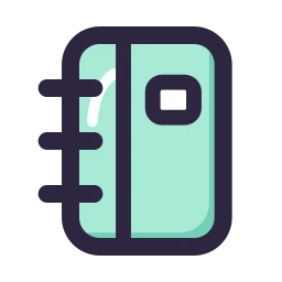 Notebook icon, Lineal style