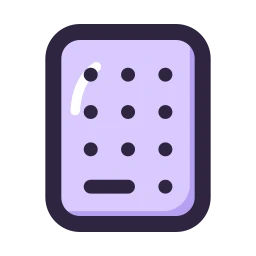 Numpad icon, Lineal style