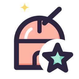 Observatory star icon, Lineal style