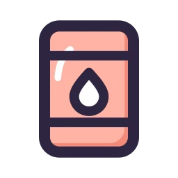 Oil barrel icon, Lineal style