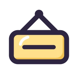 Open sign icon, Lineal style