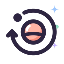 Orbit path icon, Lineal style