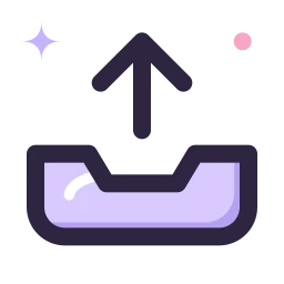 Outbox icon, Lineal style