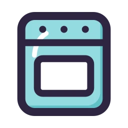 Oven icon, Lineal style