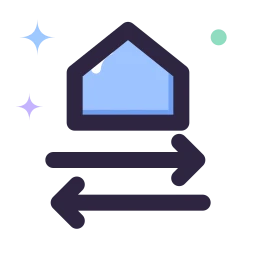 Ownership transfer icon, Lineal style