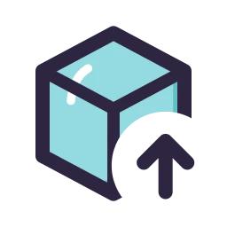 Package up icon, Lineal style