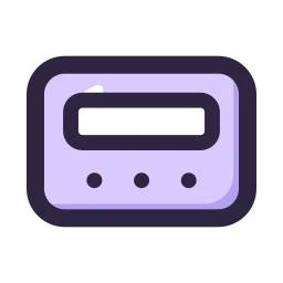 Pager icon, Lineal style