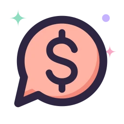 Paid message icon, Lineal style
