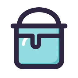 Paint can icon, Lineal style