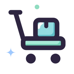 Pallet jack icon, Lineal style