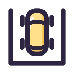 Parking bay icon, Lineal style