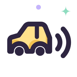 Parking sensor icon, Lineal style