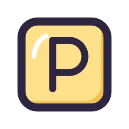 Parking sign icon, Lineal style