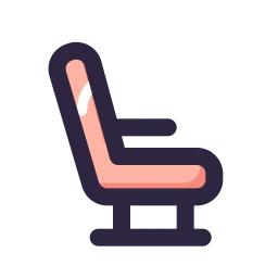 Passenger seat icon, Lineal style