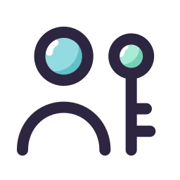 Passkey icon, Lineal style