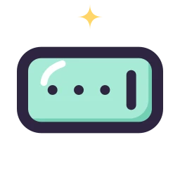 Password icon, Lineal style