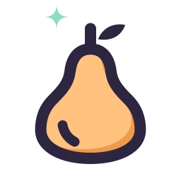 Pear icon, Lineal style