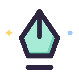 Pen tool icon, Lineal style