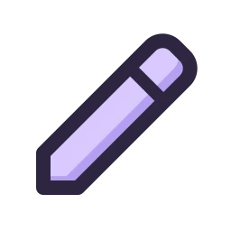 Pencil icon, Lineal style