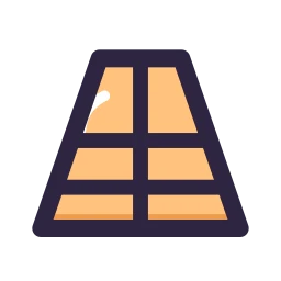 Perspective grid icon, Lineal style