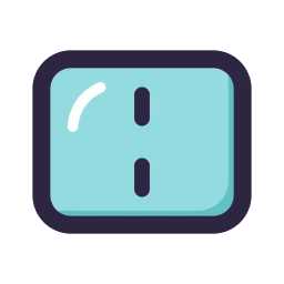 Phone fold icon, Lineal style
