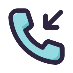Phone incoming icon, Lineal style
