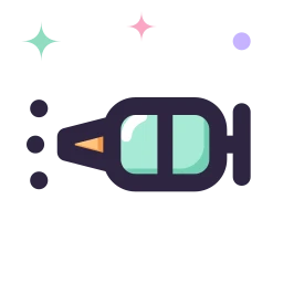 Pichkari icon, Lineal style