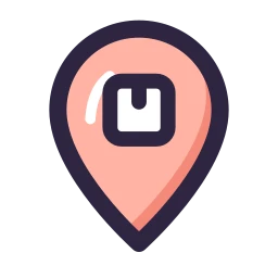 Pickup point icon, Lineal style