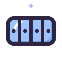 Pill organizer icon, Lineal style