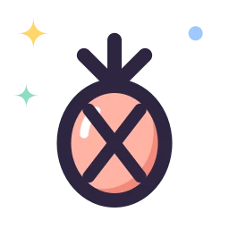 Pineapple icon, Lineal style