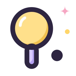 Ping pong icon, Lineal style