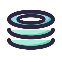 Plate stack icon, Lineal style