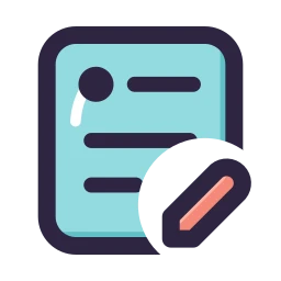Post edit icon, Lineal style