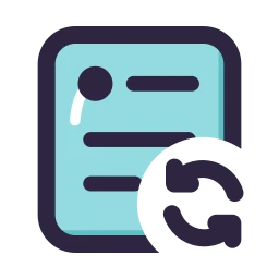 Post refresh icon, Lineal style