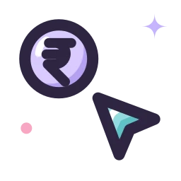 Ppc click icon, Lineal style