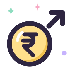 Salary hike icon, Lineal style