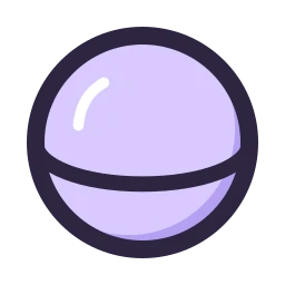 Sphere icon, Lineal style
