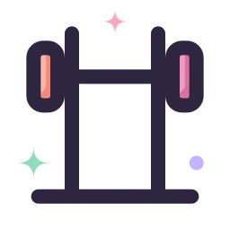 Squat rack icon, Lineal style