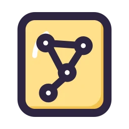 Star chart icon, Lineal style