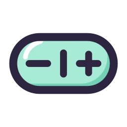 Stepper icon, Lineal style