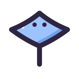 Stingray icon, Lineal style
