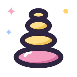 Stone stack icon, Lineal style