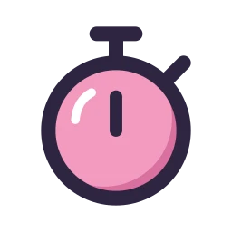 Stopwatch icon, Lineal style