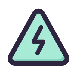 Storm warning icon, Lineal style