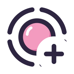 Story ring plus icon, Lineal style