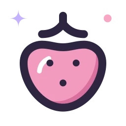 Strawberry icon, Lineal style
