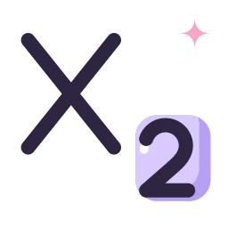 Subscript icon, Lineal style